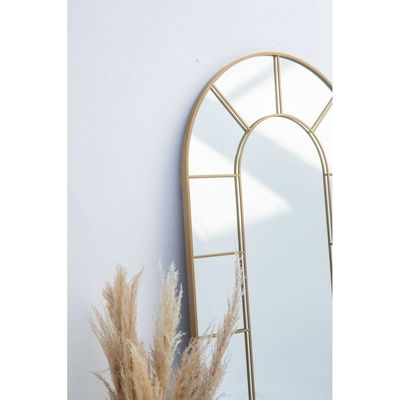 Window Arch Gold Mirror 