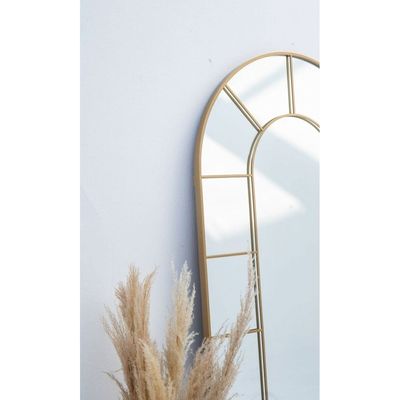 Window Arch Gold Mirror 