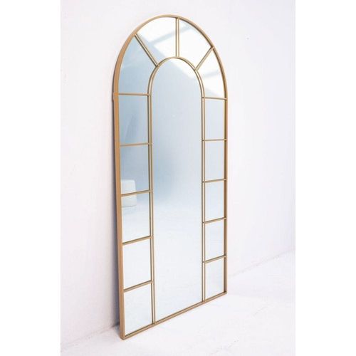 Window Arch Gold Mirror 