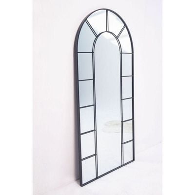 Black Window Arch Mirror 