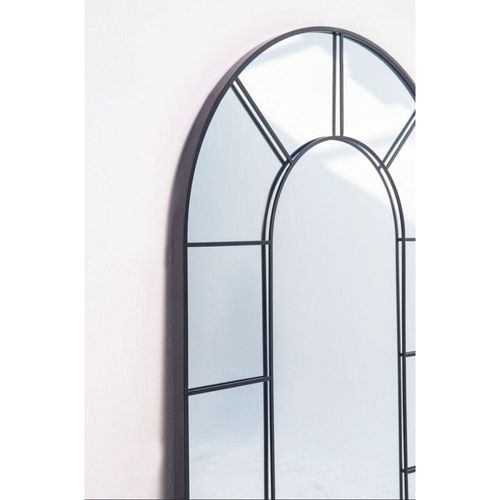 Black Window Arch Mirror 