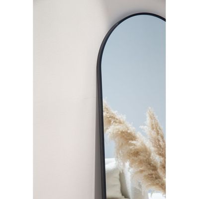 Full Length Arched Black Wall Mirror 