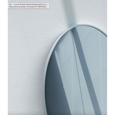 Silver Oval Vanity & Hallway Wall Mirror 