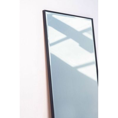 Black Rectangular PVC Frame Mirror 