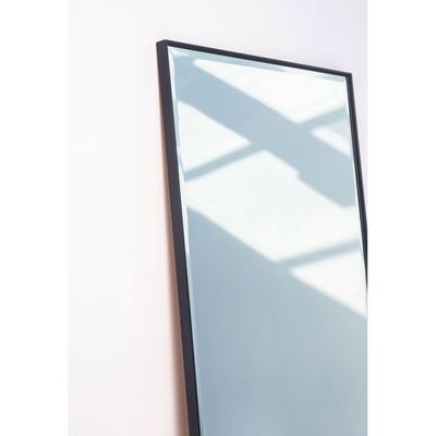 Black Rectangular PVC Frame Mirror 