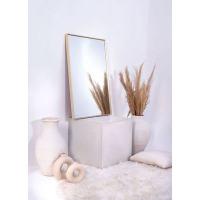 Gold Rectangular Vanity & Hallway Wall Mirror 
