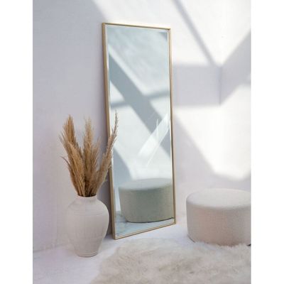 Light Gold Rectangular PVC Frame Mirror 