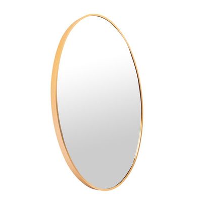 Gold Oval Shape Wall Mirror 