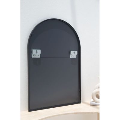 Black Arch Vanity & Hallway Wall Mirror 