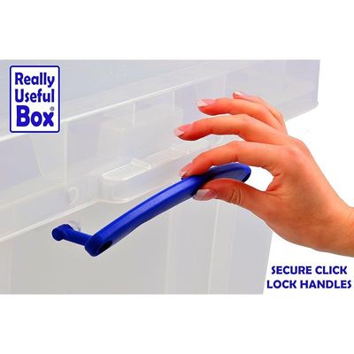 Really Useful 9 Litre Plastic Storage Box - Clear, Standard Packaging