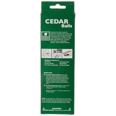 7/8" Diam. Non-Toxic Cedar Moth Balls - 24Pk