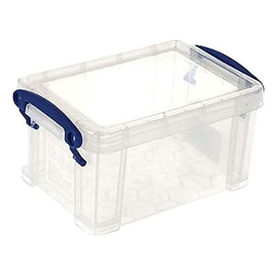 Really Useful 0.7L Box - Clear, H 22 cm x W 10 cm x D 4 cm