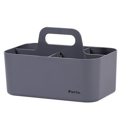 Litem Porta Compact 5 Compartment Basket, Ivory