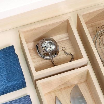 Interdesign Wood Drawer Organizer 5 x 5 x 2.5 inch