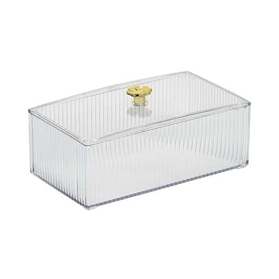 clear storage box l18 x w10 x h7.5 cm