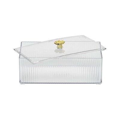 clear storage box l18 x w10 x h7.5 cm