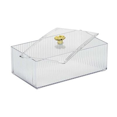 clear storage box l18 x w10 x h7.5 cm