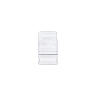 Transparent Box 4 Dividers Clear 20 x 7.2 x 4.1 cm