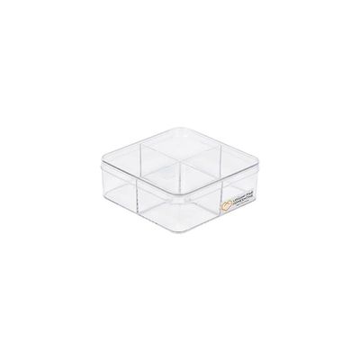 Transparent Box 4 Dividers Clear