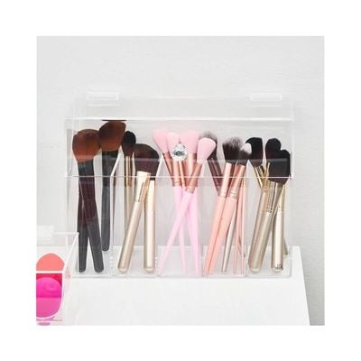 Vanity Acrylic Brush Holder Box