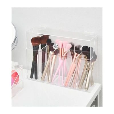 Vanity Acrylic Brush Holder Box