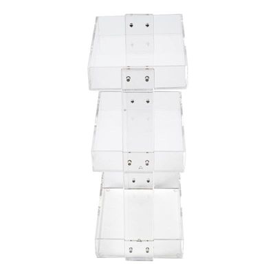 Vanity Acrylic Skincare Shelf Clear 22 x 15 x 34.5 cm