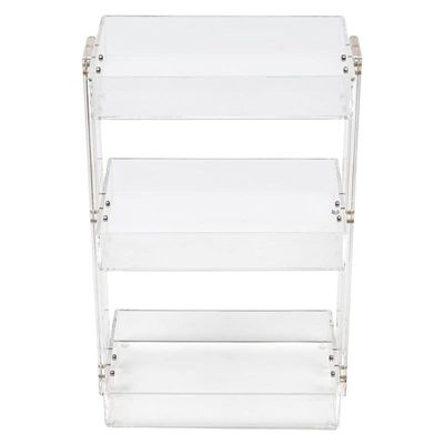 Vanity Acrylic Skincare Shelf Clear 22 x 15 x 34.5 cm