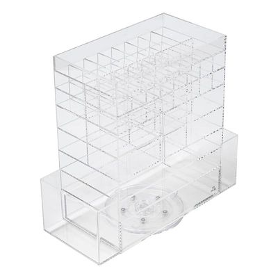 Vanity Acrylic Deluxe Spinning Tower Clear 31 x 13 x 28 cm
