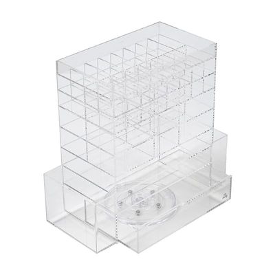 Vanity Acrylic Deluxe Spinning Tower Clear 31 x 13 x 28 cm