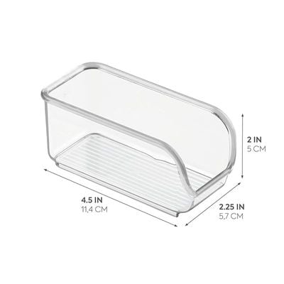 Idesign Linus Bpa-Free Plastic Sugar Packet Organizer - 2.25" X 4.5" X 2", Clear