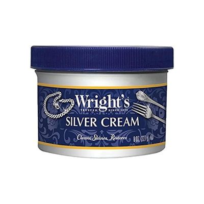 Wrights Silver Cleaner And Polish Cream 8 Oz, White