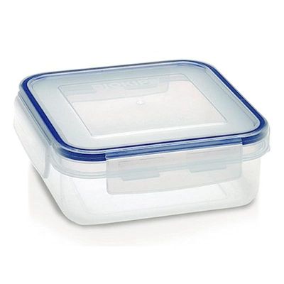 Addis Clip And Close Square Food Storage Container, 700 ML Capacity, Clear