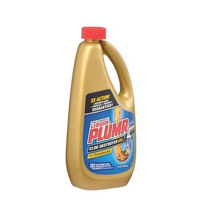 Liquid-Plumr Pro-Strength Clog Destroyer Gel With Pipeguard, Liquid Drain Cleaner - 32 Ounces