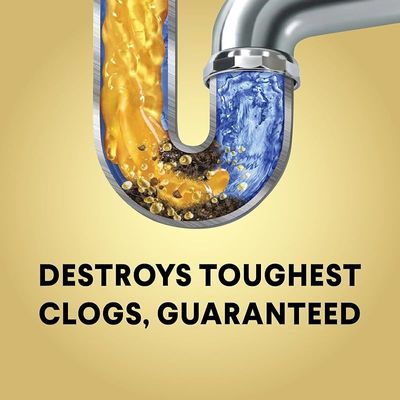 Liquid-Plumr Pro-Strength Clog Destroyer Gel With Pipeguard, Liquid Drain Cleaner - 32 Ounces