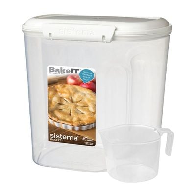 "Sistema Bake It 3.25L: Multipurpose Kitchen Storage  Microwave, Fridge, Freezer Safe  Keep Baking Ingredients Fresh & Organized  BPA FREE   pen_spark"