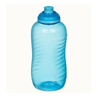 Sistema 460ml Squeeze Bottle  Blue : Gym & Fitness Bottle   Leakproof & BPA Free Hydration   Safe & Reusable 