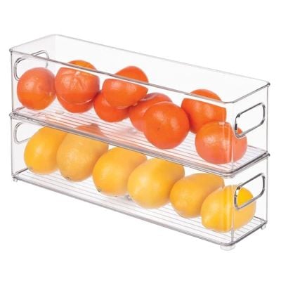 Idesign 70430 Plastic Refrigerator And Freezer Storage Bin, Bpa-Free Organizer For Kitchen, Garage, Basement, Small, Clear