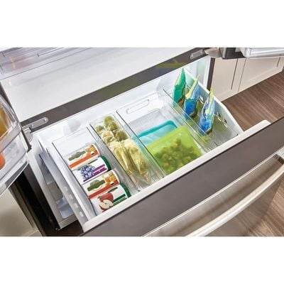 Idesign 70430 Plastic Refrigerator And Freezer Storage Bin, Bpa-Free Organizer For Kitchen, Garage, Basement, Small, Clear