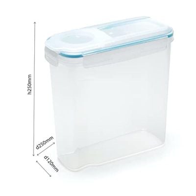 Addis 507190 Clip and Close Cereal Container, 4 Liter Capacity