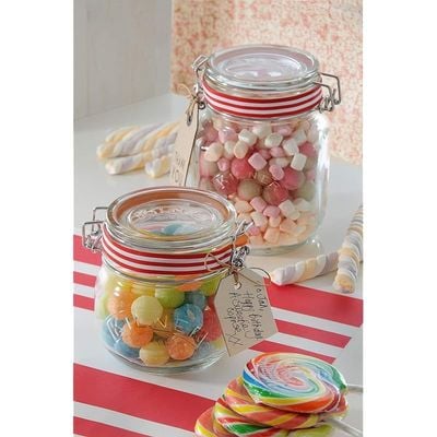 Kilner 25.493 Round Clip Top Jar 2Ltr Preservation Jar, Storage Jar, Jam Jar With Cliptop Lid