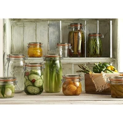 Kilner 25.493 Round Clip Top Jar 2Ltr Preservation Jar, Storage Jar, Jam Jar With Cliptop Lid