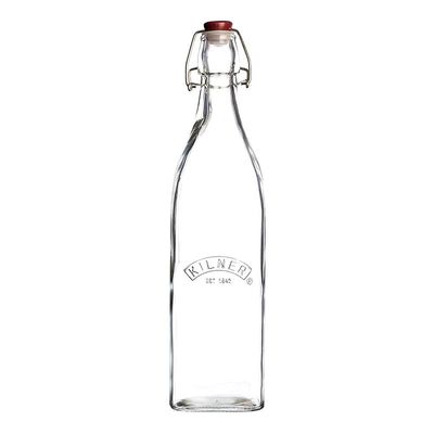 Kilner Transparent 1 L Storage Bottle - Clip Top , 25.472