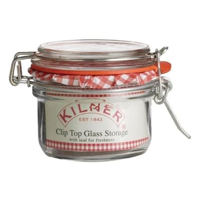 Kilner Round Clip Top Jar, 125 ml Capacity, Clear