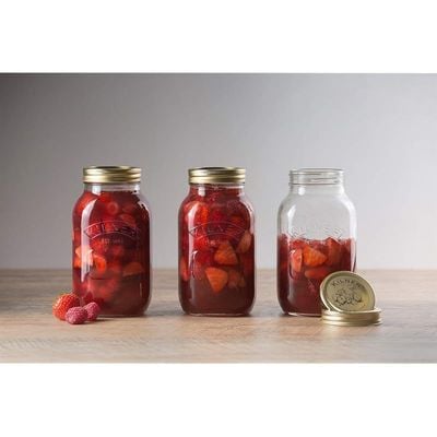 Kilner 25.401 Preserve, Jam, Chutney Jar, 1 Litre