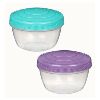 Sistema Yogurt To Go  2 Pack    Fun & Leakproof Yogurt Containers  150ml BPA Free & Stackable