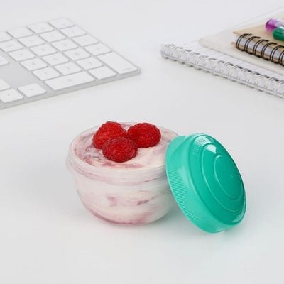 Sistema Yogurt To Go  2 Pack    Fun & Leakproof Yogurt Containers  150ml BPA Free & Stackable