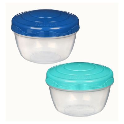 Sistema Yogurt To Go  2 Pack    Fun & Leakproof Yogurt Containers  150ml BPA Free & Stackable