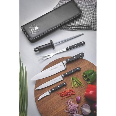 Tramontina Best Knife for Chef 6 inches Stainless Steel DIN 1.4110 longlasting blade with Thermal Treatment Handle made in polycarbonate Fiberglass 25 Year Warranty NSF Certified Century Line
