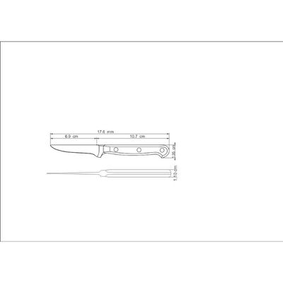 Tramontina Century 24002103 Peeling Knife, 3-Inch Blade Length, Silver/Black
