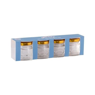 Kilner Screw Top Glass Jars ,Transparent ,Set of 4 0.05 Litre, 25.796